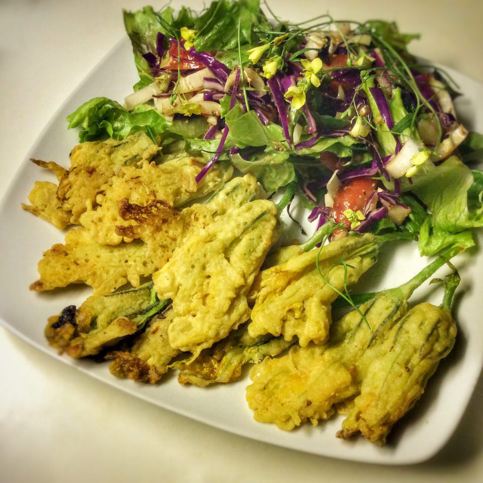 Tempura ou de fleurs de courgettes (vegan) Vegan freestyle
