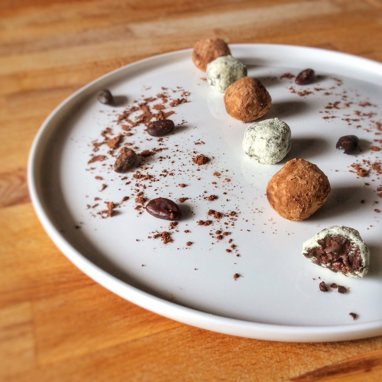 Truffes de chocolat aux poivres - Recette