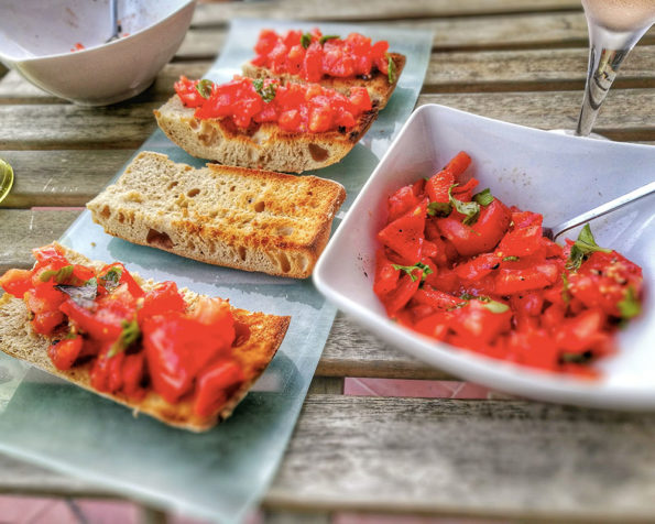 bruschetta tomates vegan