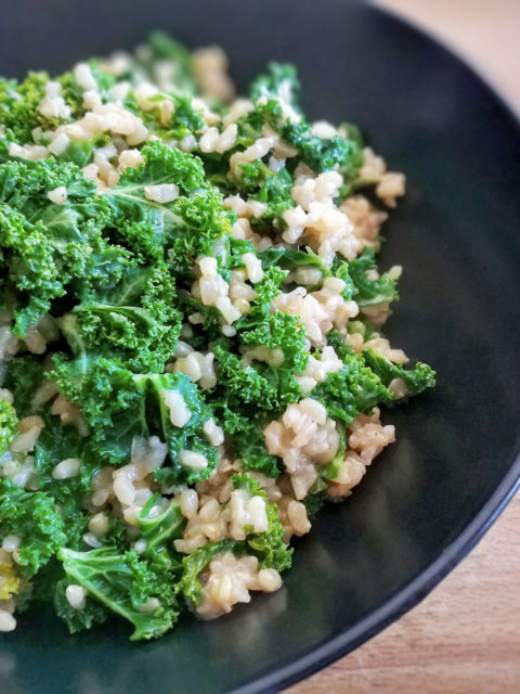 risotto chou kale