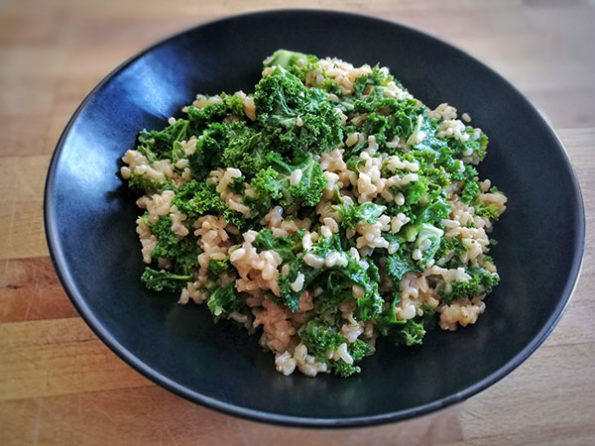 risotto chou kale