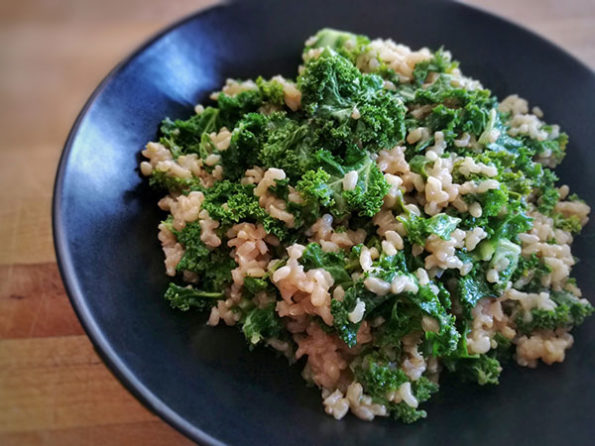 risotto chou kale