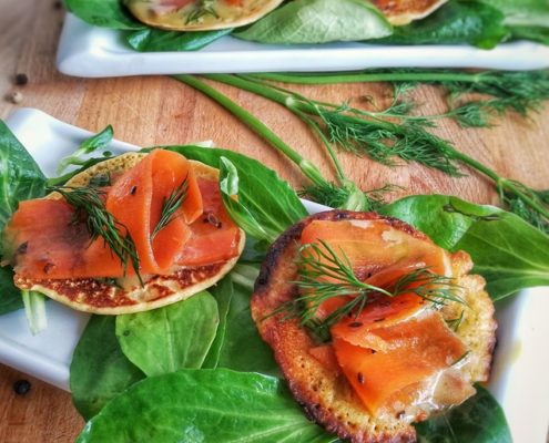 blini saumon fumé vegan