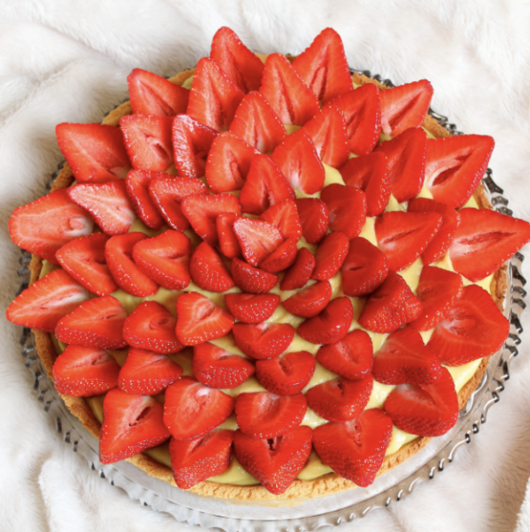 tarte aux fraises vegan