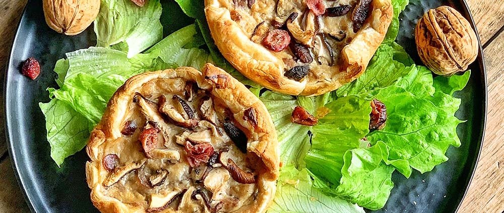 tartelettes forestières vegan