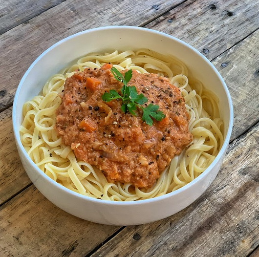 sauce bolognaise de chou-fleur