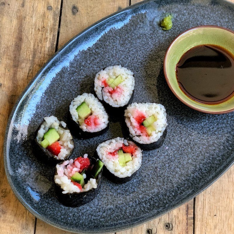 red maki vegan