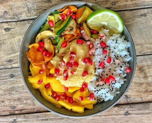 vegan mango bowl