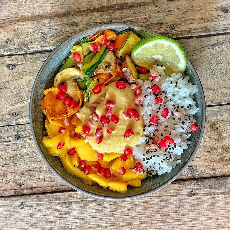 vegan mango bowl